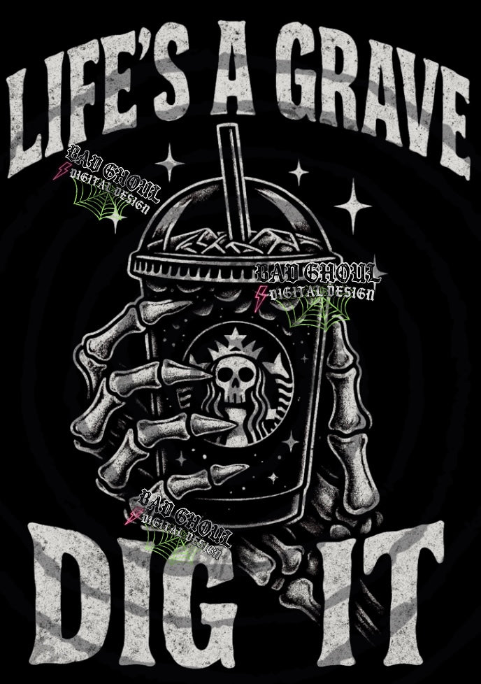 Dig It PNG DOWNLOAD black fabric only