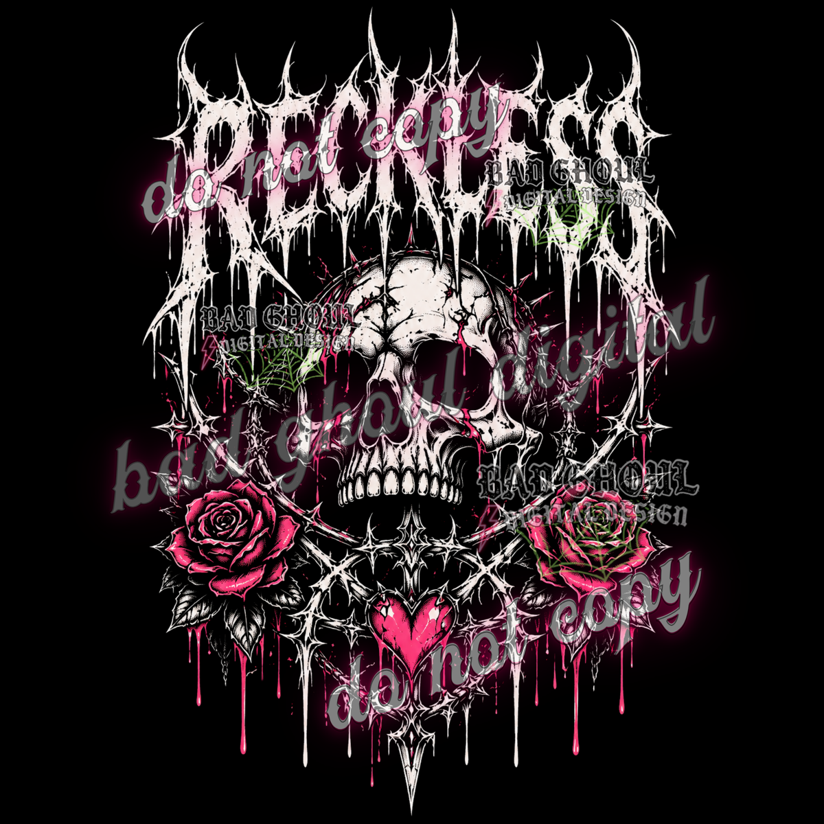 Reckless | PNG DOWNLOAD BLACK FAB ONLY