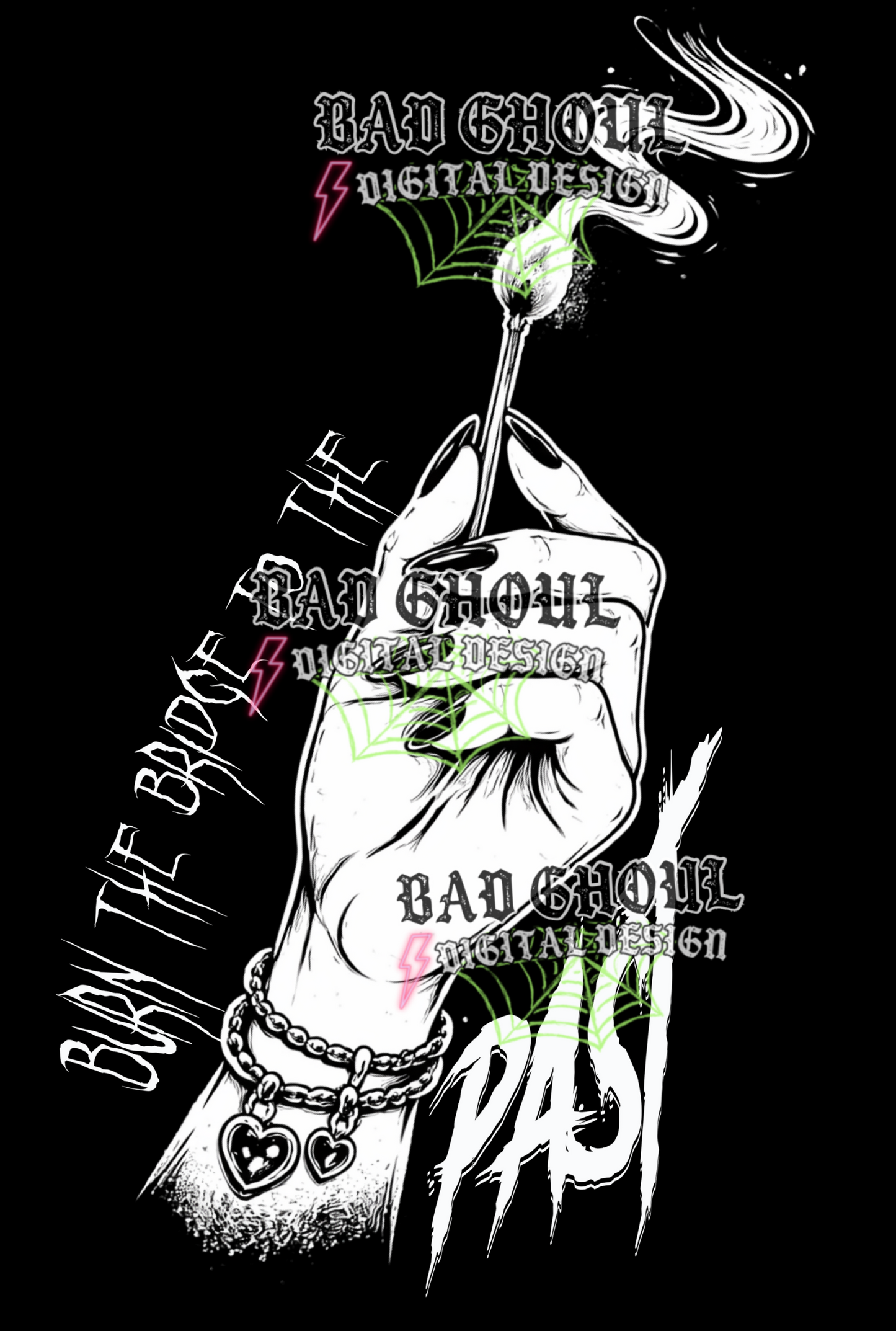 Burn the bridge to the past | PNG DOWNLOAD BLACK FAB ONLY