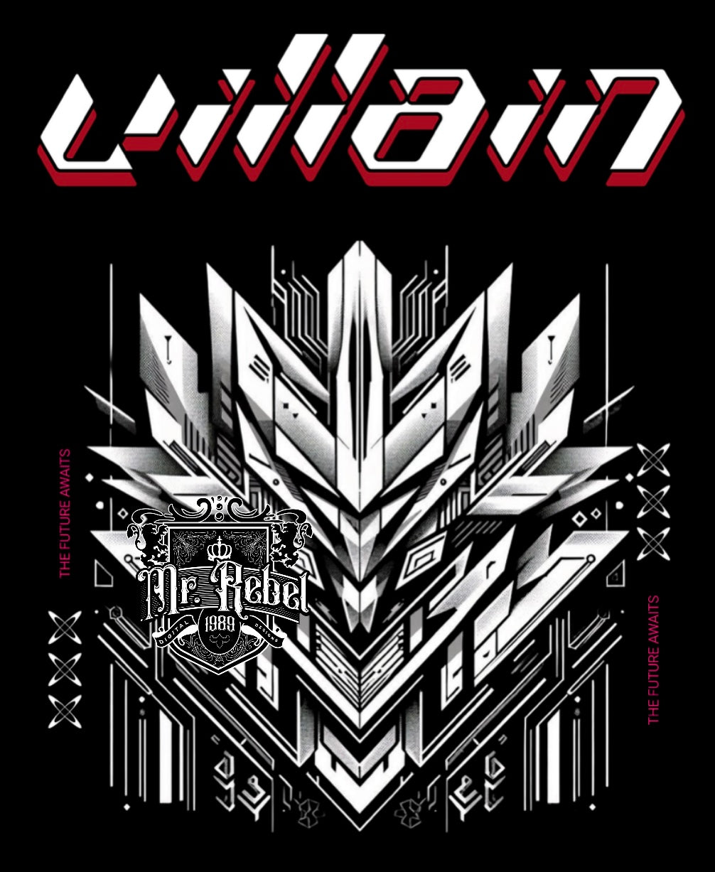 Villain Cyber Punk PNG Download black fabric only