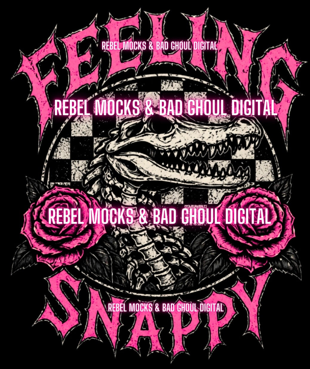 Feeling Snappy| Black Fabric Ultra Grunge |PNG DOWNLOAD