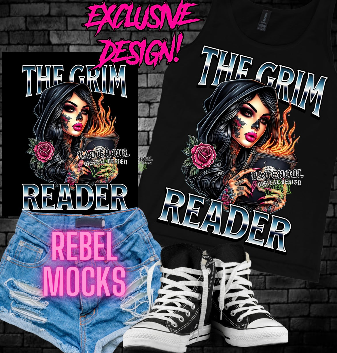 EXCLUSIVE The Grim Reader PNG Download