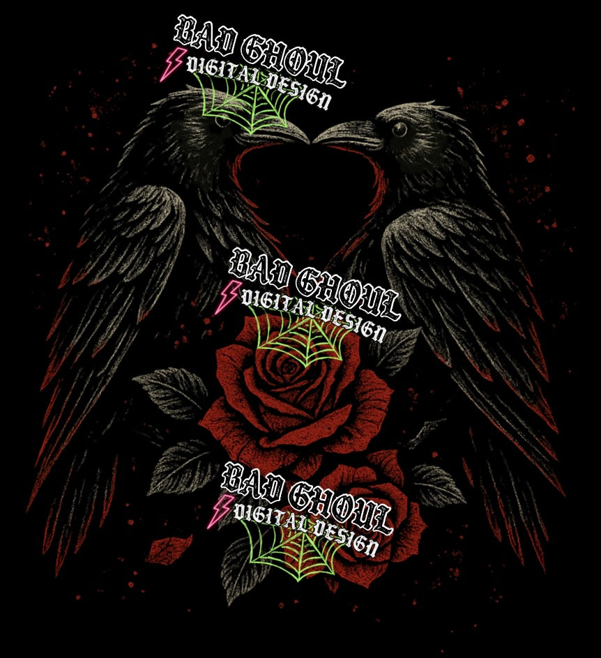 Love Birds PNG DOWNLOAD BLACK FAB ONLY