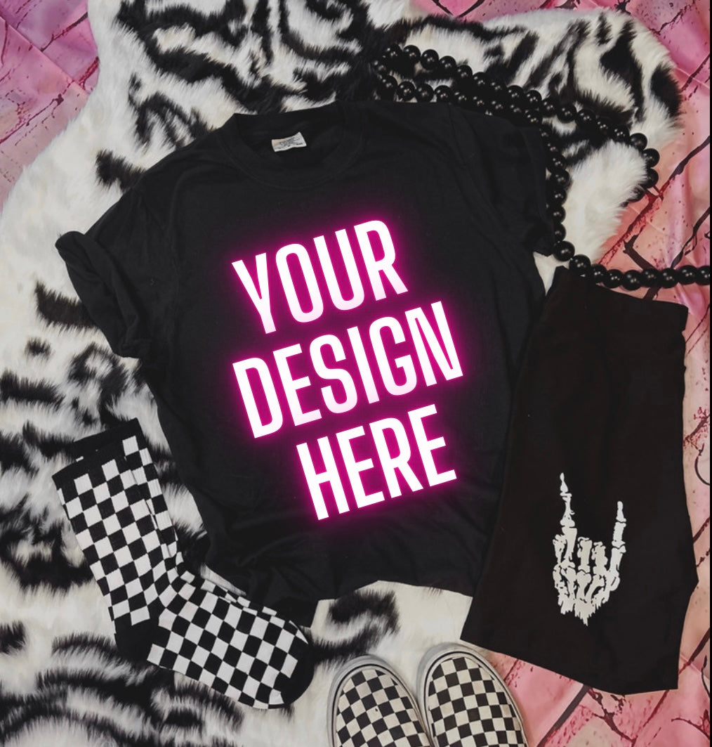 Pink•Black•Ash•Neon Pink•Pepper Flat Lay Mock Up Bundle