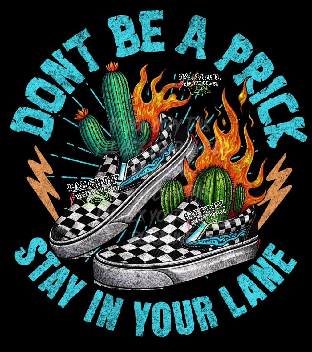 Dont be a prick PNG Download