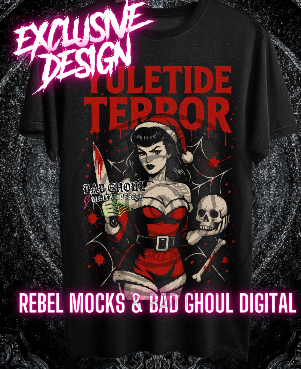Exclusive Yuletide Terror PNG DOWNLOAD Black Fabric ONLY