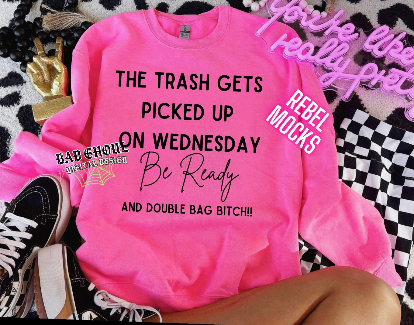 Double Bag Bitch PNG Download