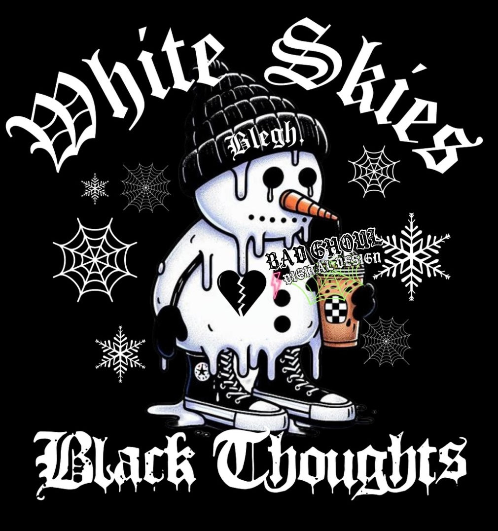 White Skies Black Thoughts PNG Download