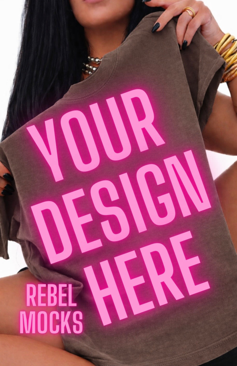 Comfort Colors Espresso| Edgy Alternative Mock Up