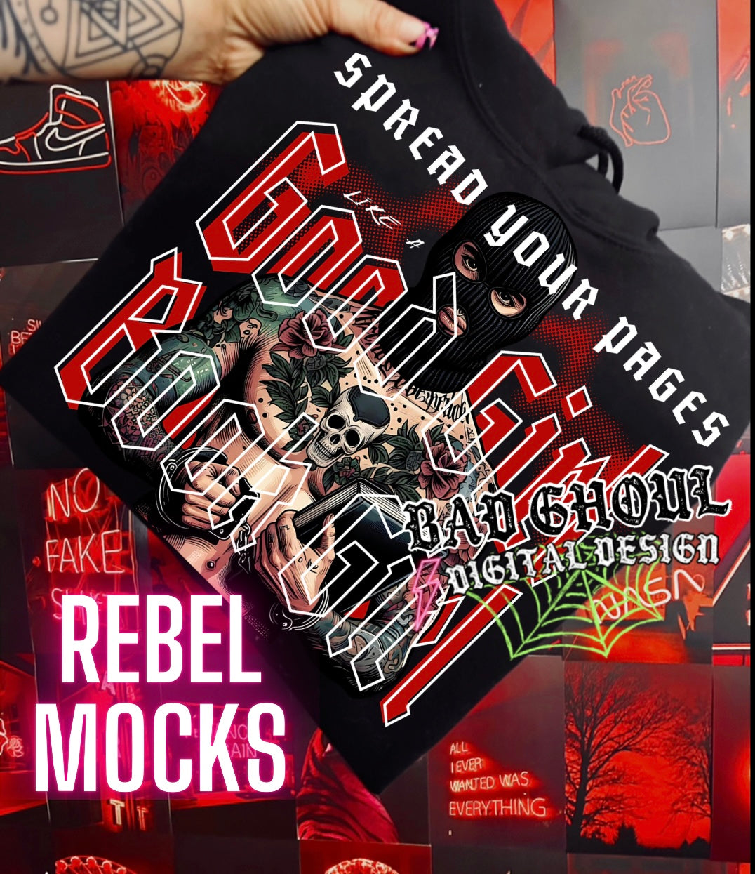 Good Girl Book Girl PNG Download