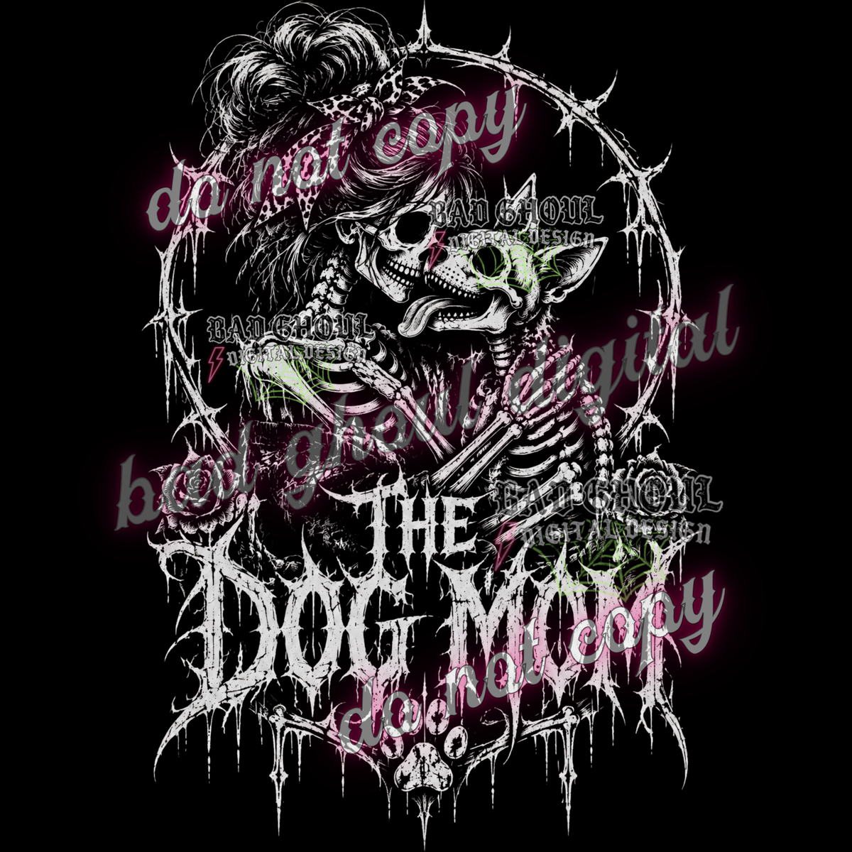 The Dog Mom | PNG DOWNLOAD BLACK FAB ONLY