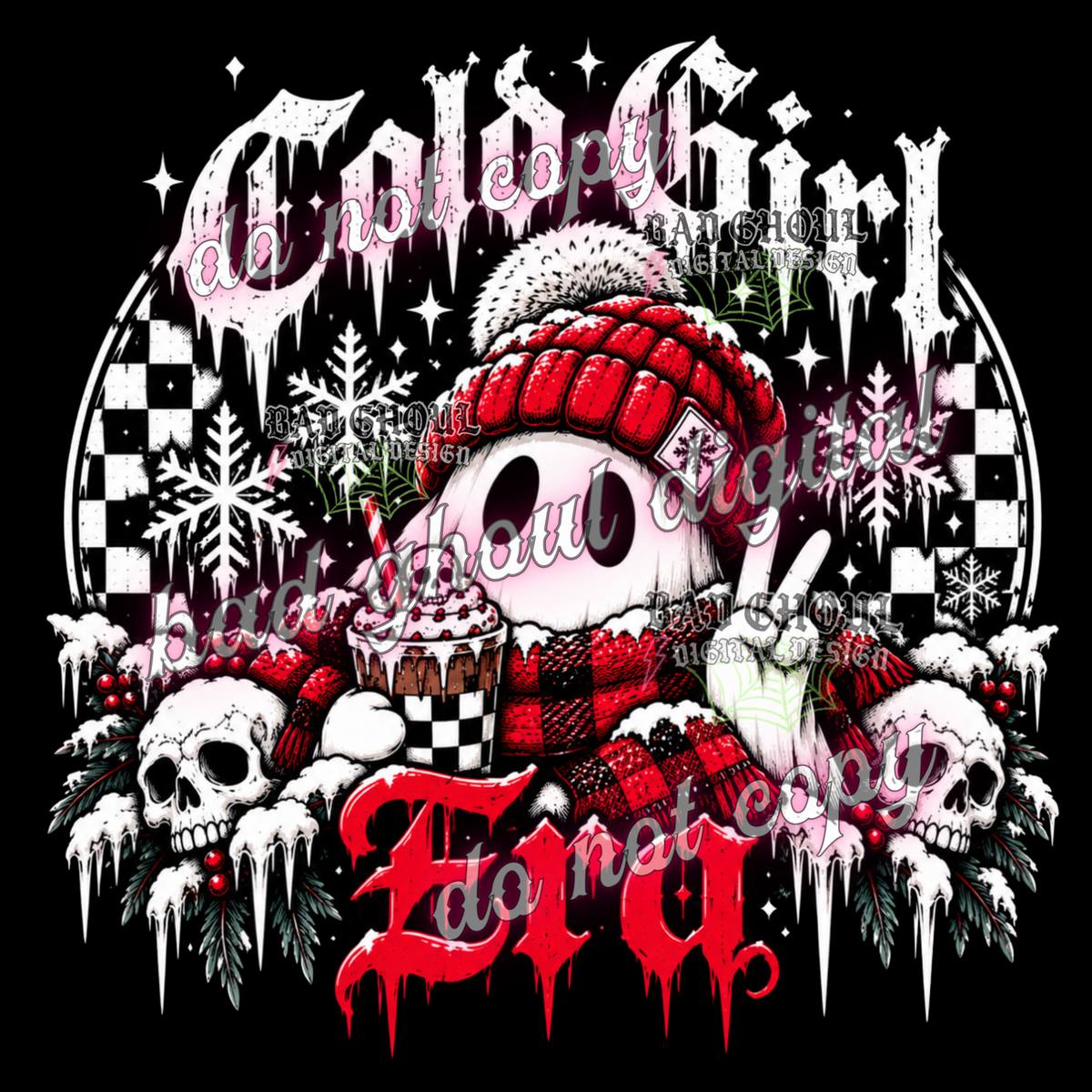 Cold Girl Era | Emo Winter | PNG DOWNLOAD BLACK FAB ONLY