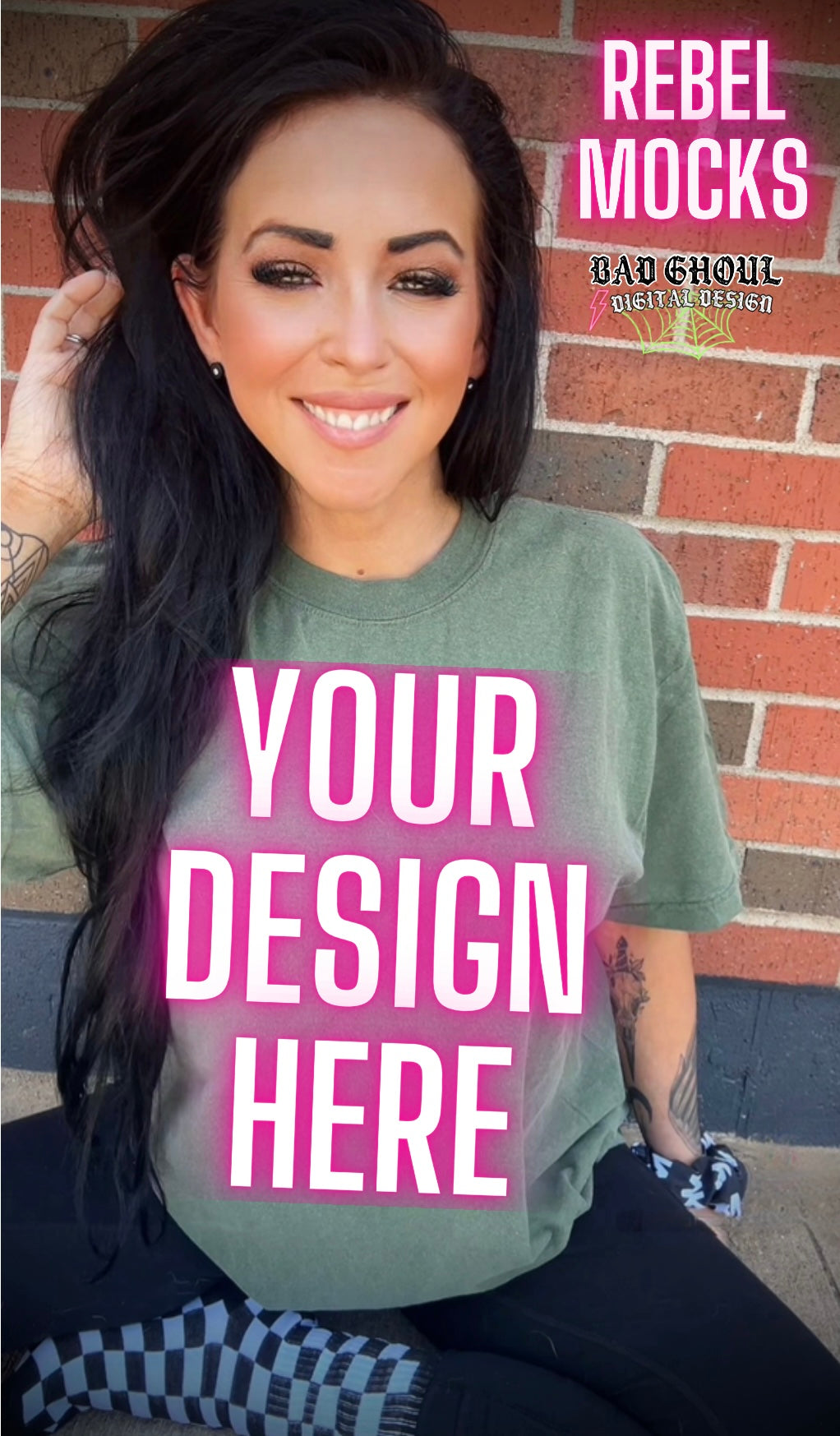 CC Hemp Trendy Model Mock Up