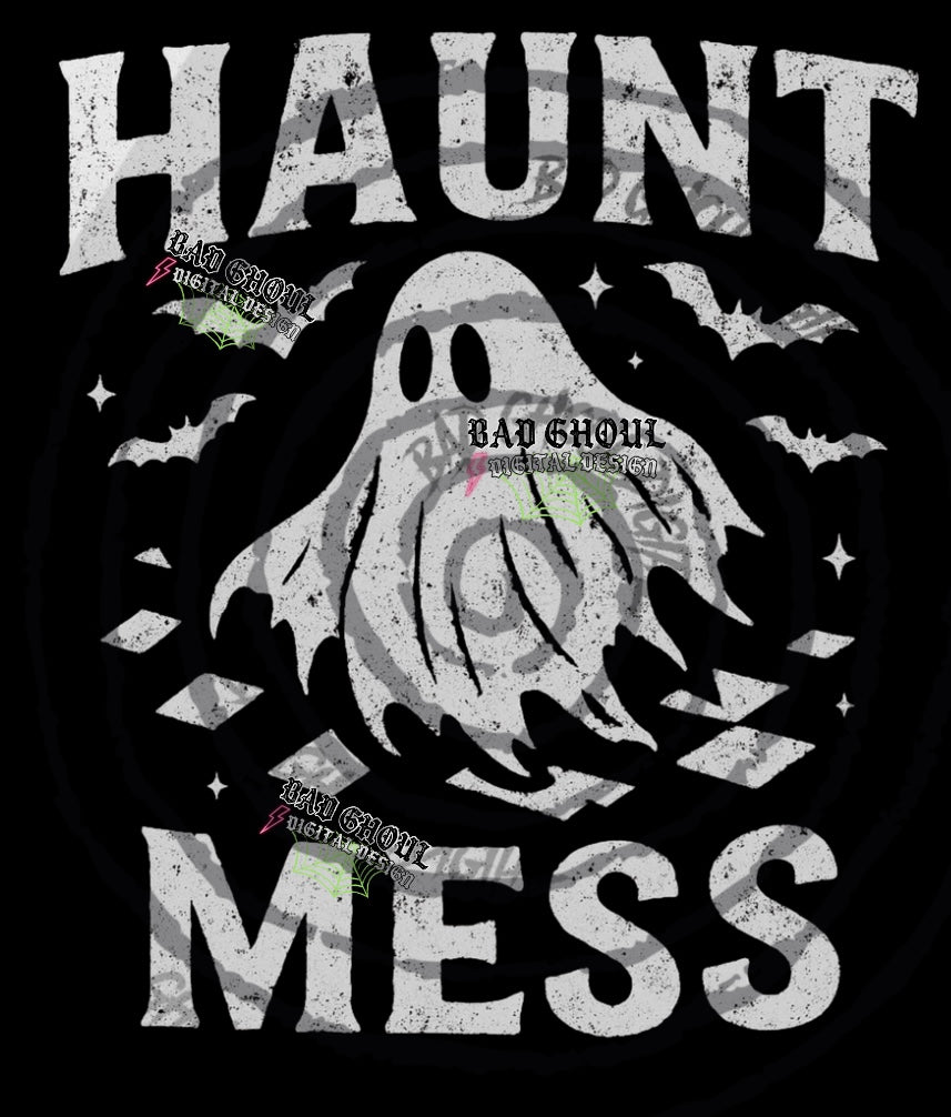 Haunt Mess PNG DOWNLOAD black Fab Only