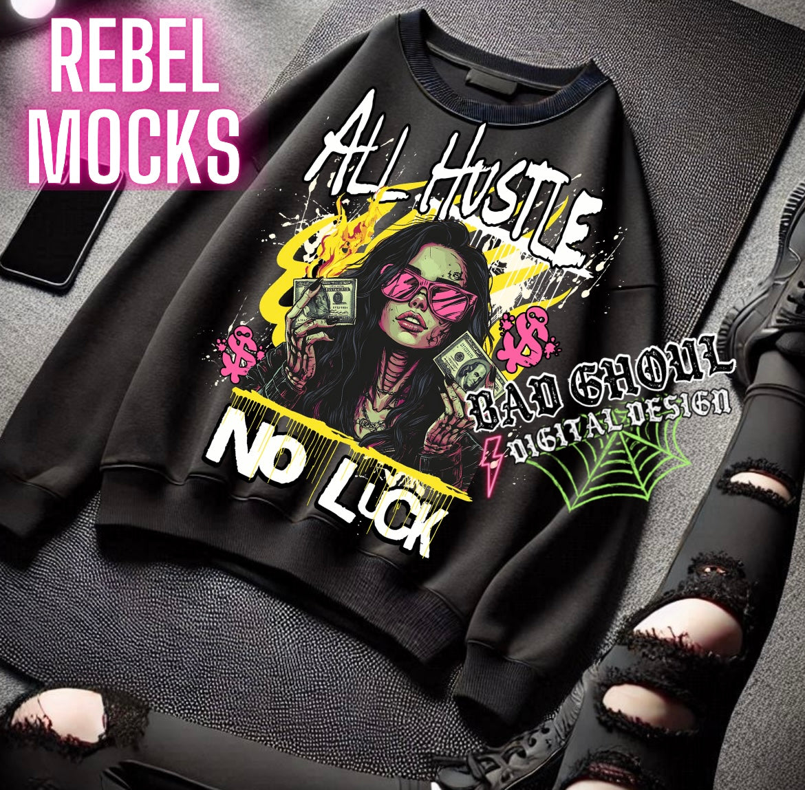 Exclusive All Hustle PNG Download