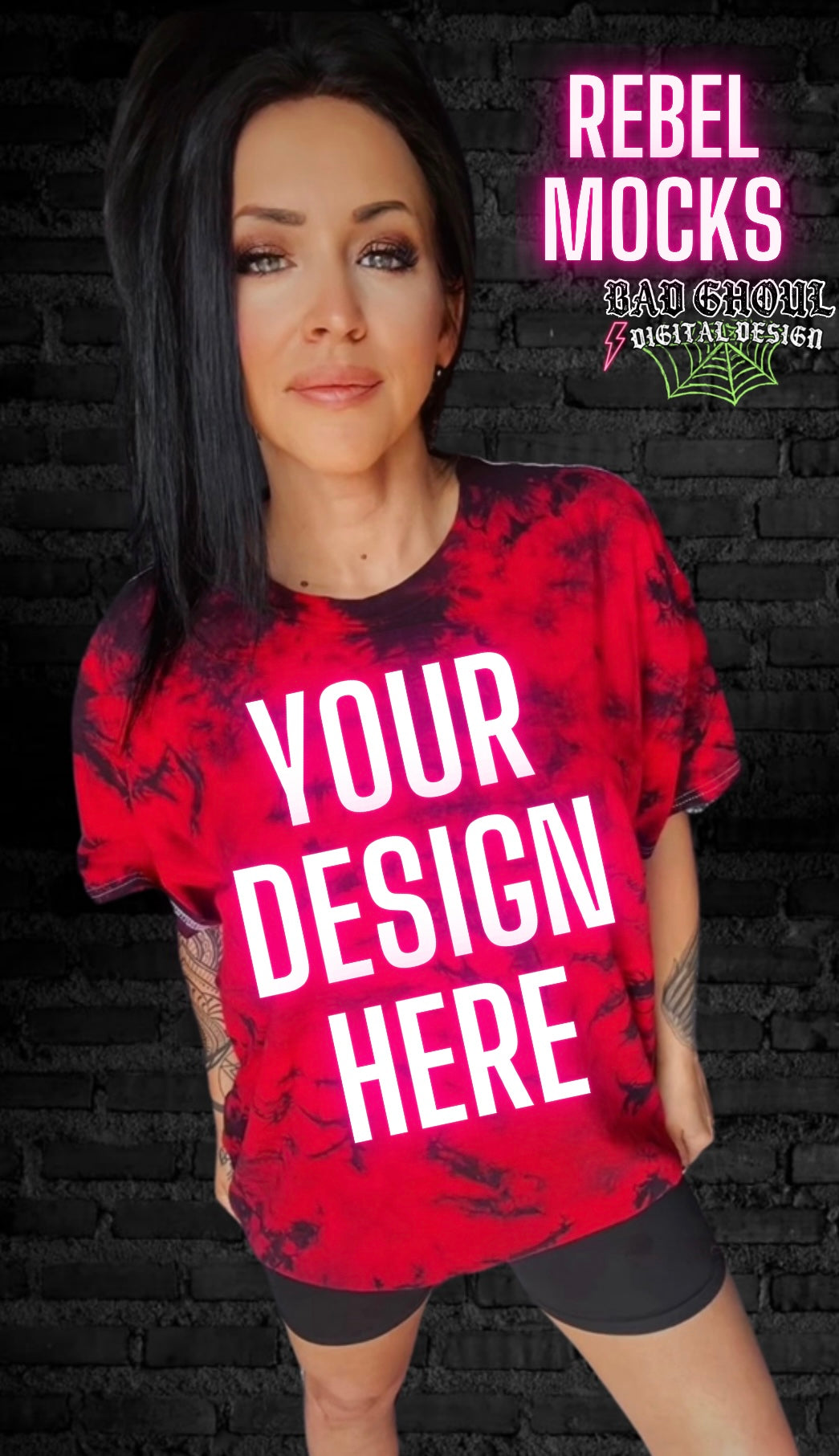 Red & Black IRL Model Mock VIBIN