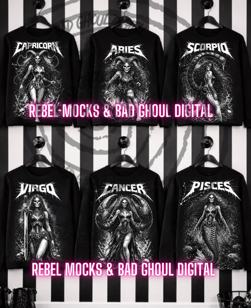 ZODIAC BUNDLE PNG Download Black Fabric Only