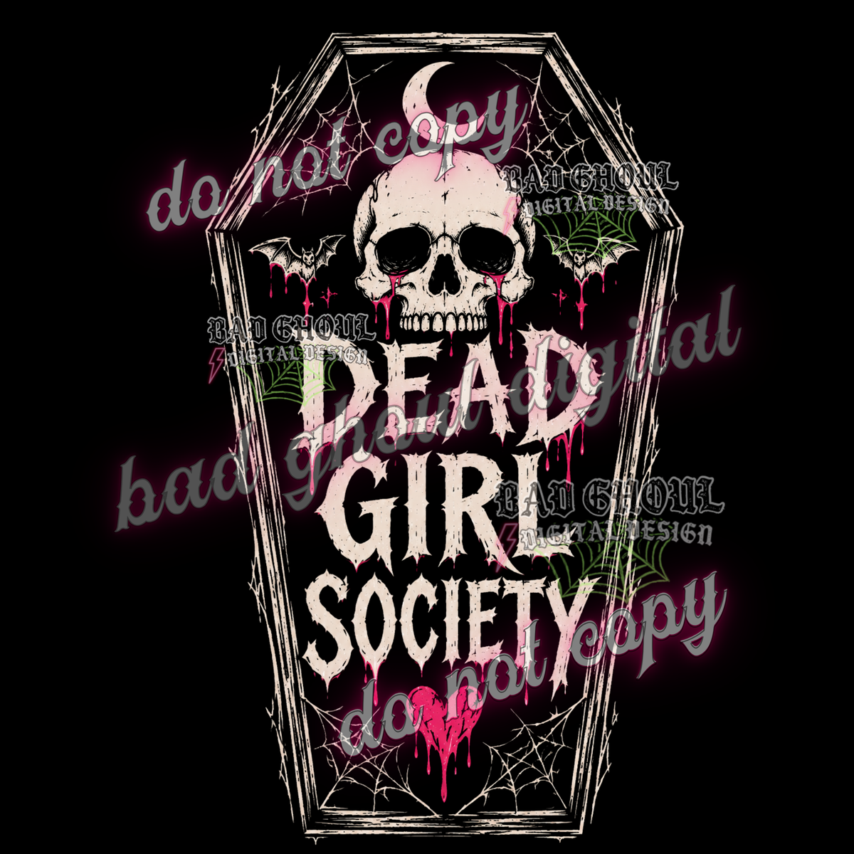 Dead Girl Society | PNG DOWNLOAD BLACK FAB ONLY