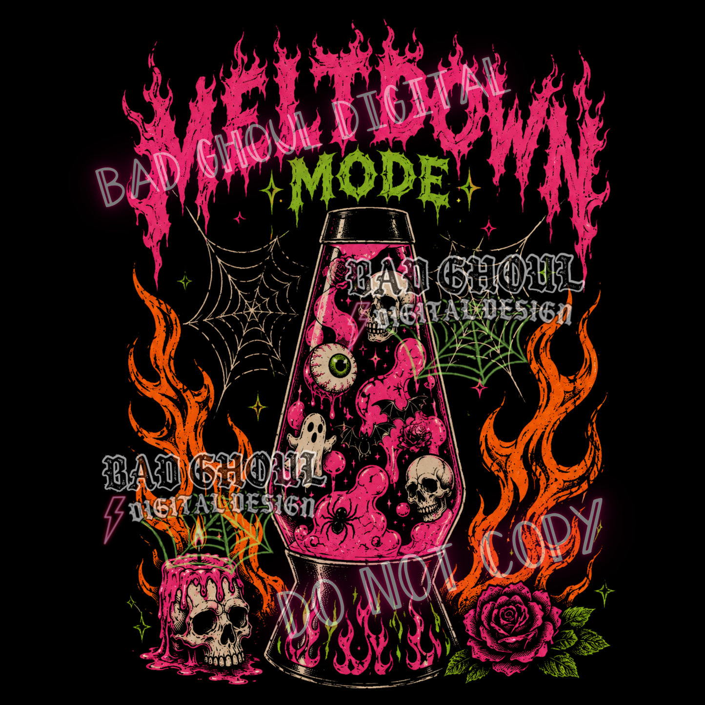 Meltdown Mode | PNG DOWNLOAD BLACK FAB ONLY