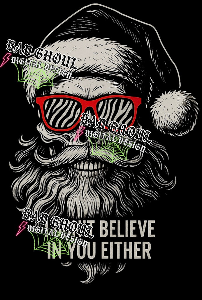 I Don’t Believe In You PNG DOWNLOAD Black Fabric Only