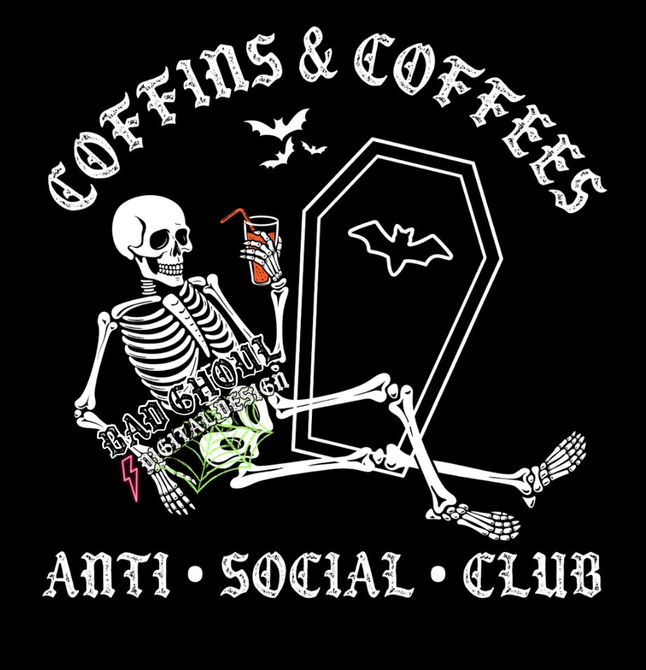 Coffins and Coffees Anti Social Club PNG