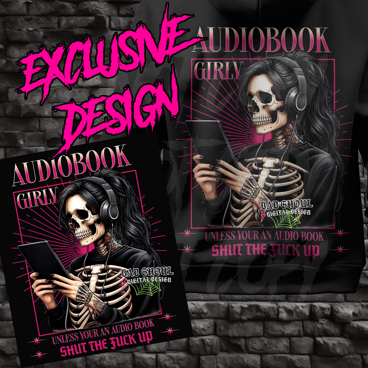 EXCLUSIVE Audiobook Girly PNG Download