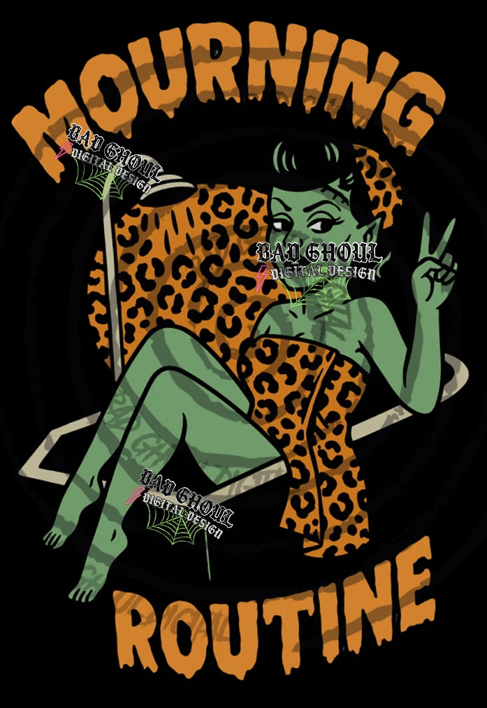 Mourning Routine PNG DOWNLOAD