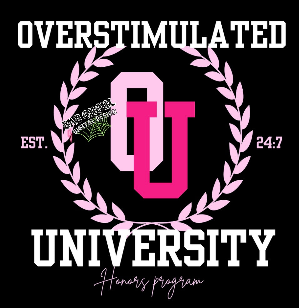 Overstimulated University PNG Download