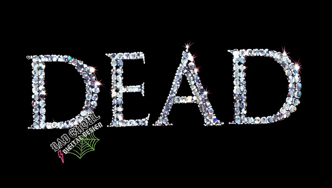 Chunky faux bling glitter DEAD PNG Download