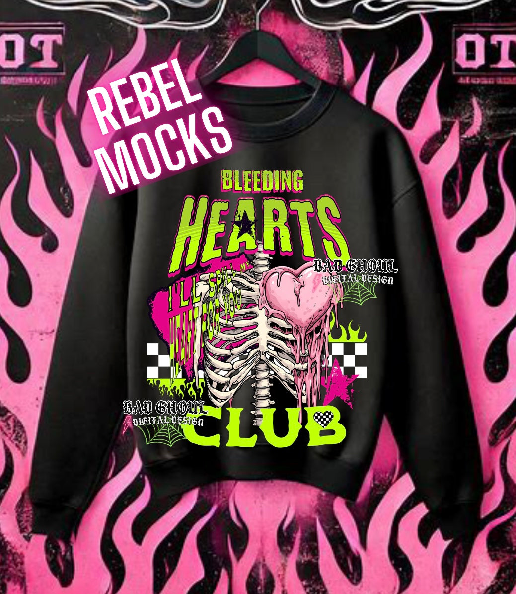 Exclusive bleeding hearts club PNG Download