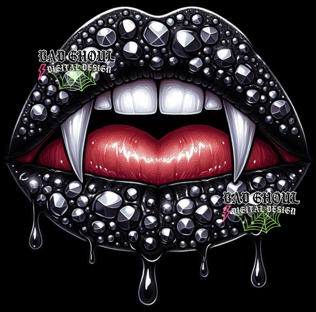 Faux Bling Vamp Lips PNG download