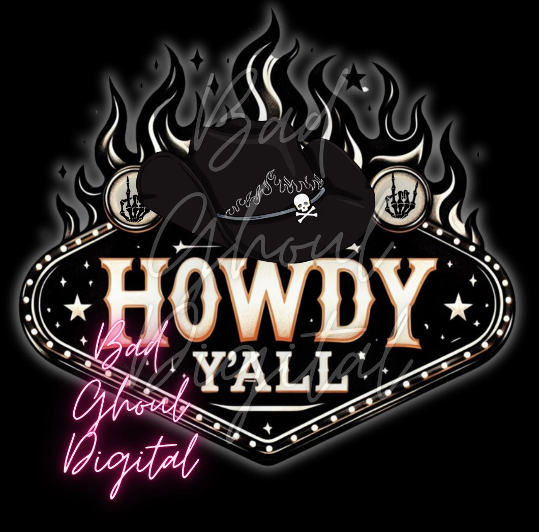 Howdy Yall Download DTF & Sub friendly