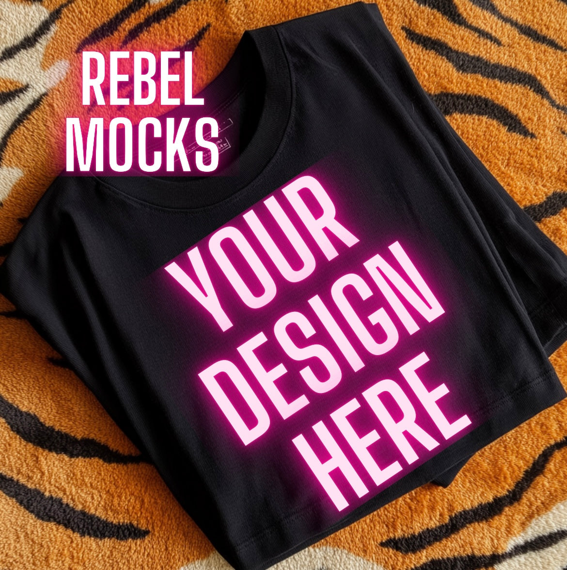 Alt Black Tee Edgy Flat Lay Mock Up trendy