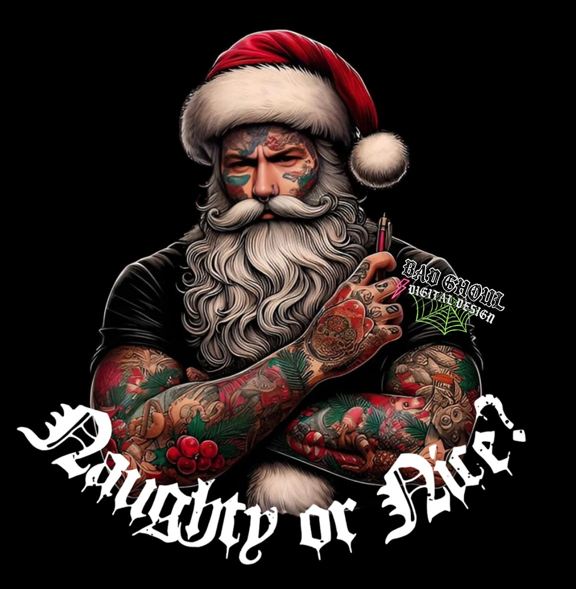 Naughty OR Nice PNG Download