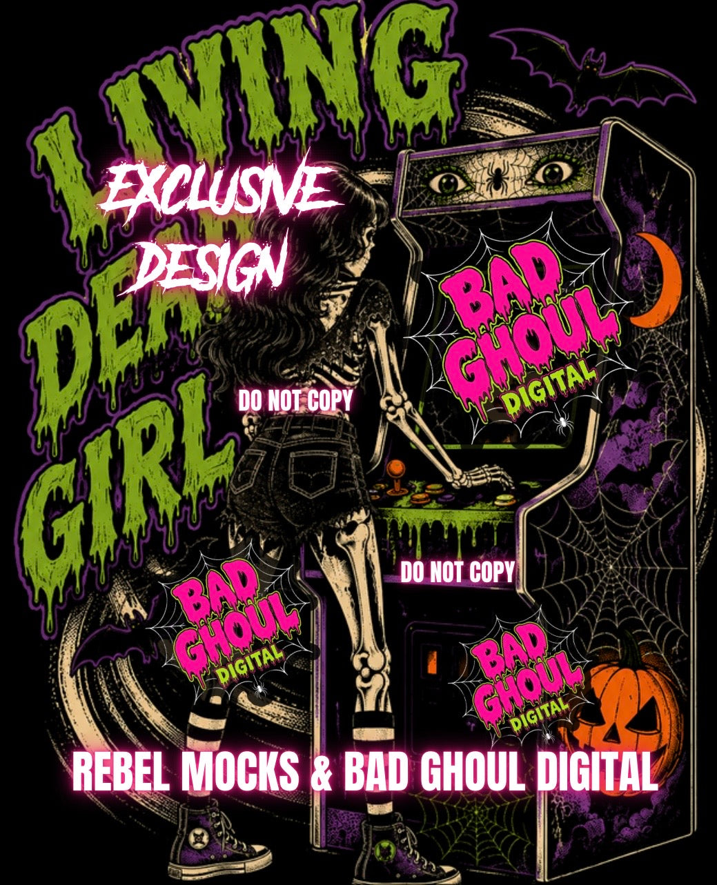 Exclusive|Living Dead |Black Fab Only PNG DOWNLOAD