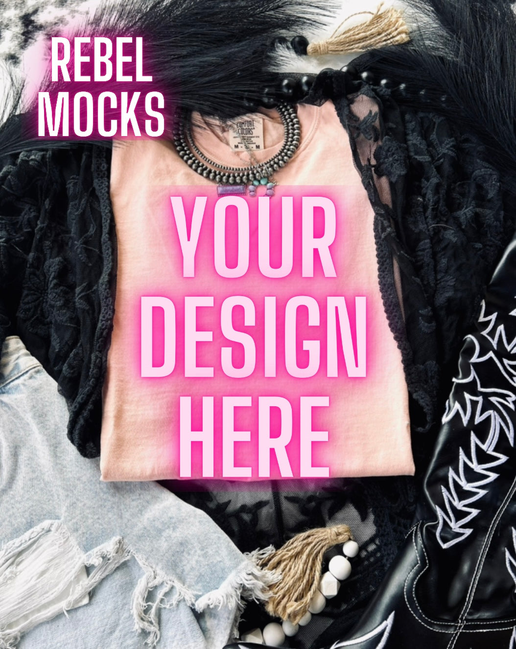 VIBIN CC Peachy Flat Lay Mock UP
