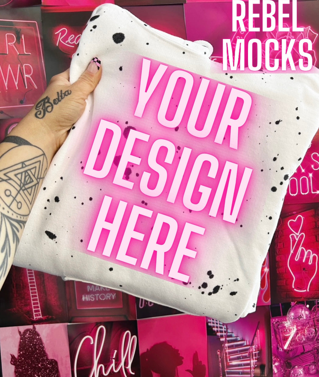 Splatter Aesthetic Mock Up TRENDING