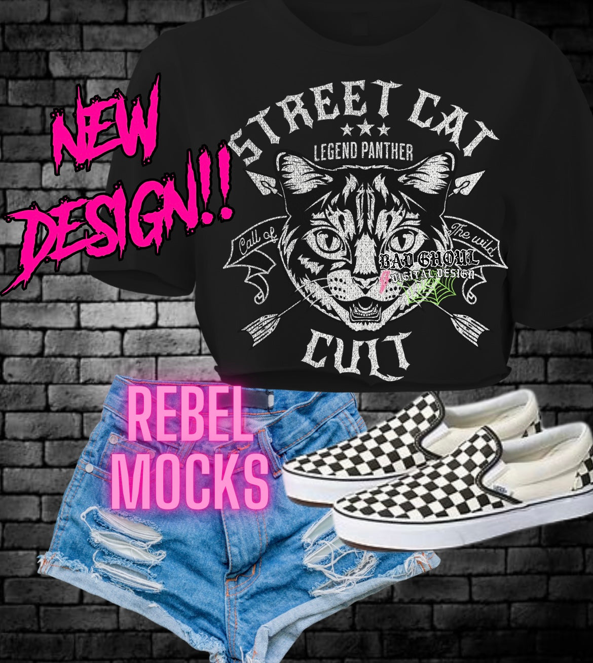 Street Cat Cult PNG Download