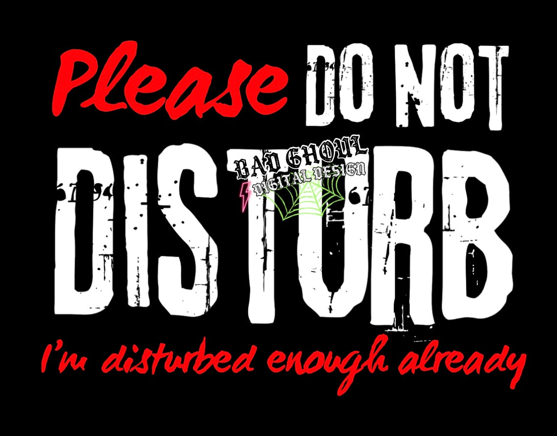 Please Do Not Disturb PNG Download