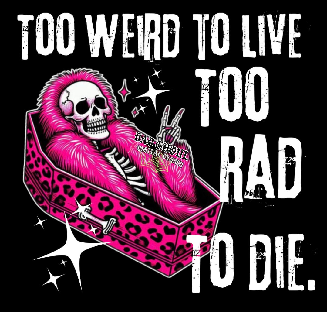 Too Weird PNG download 2 files black and White