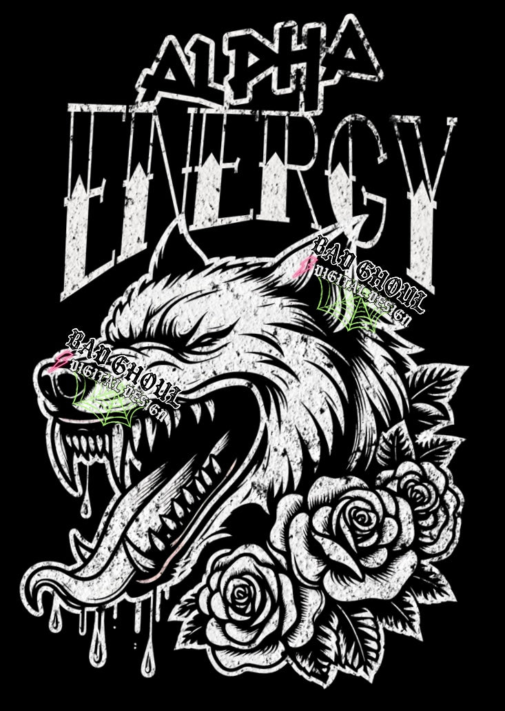 Alpha Energy PNG download black fabric only