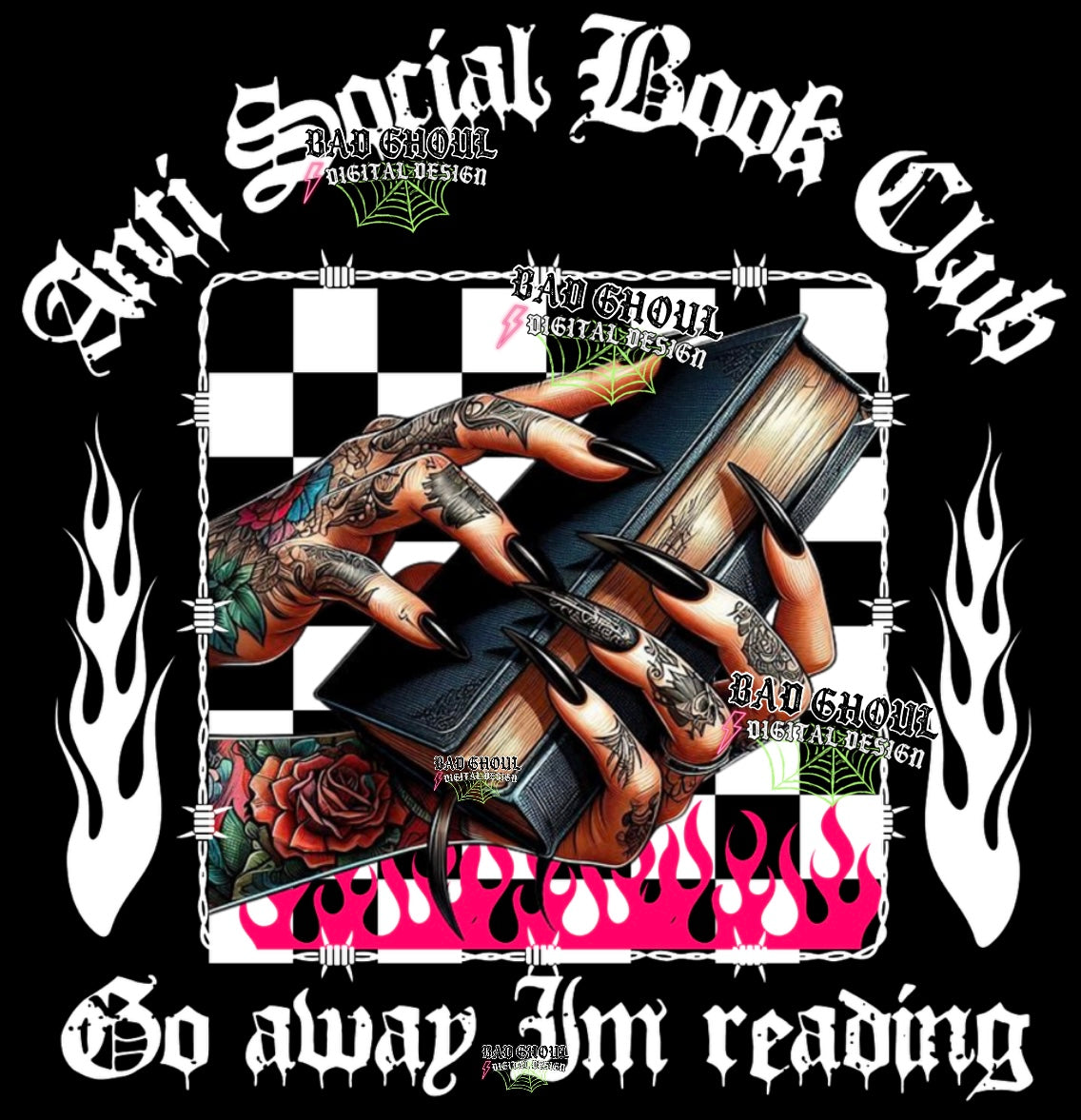 Exclusive Anti Social Book Club PNG Download