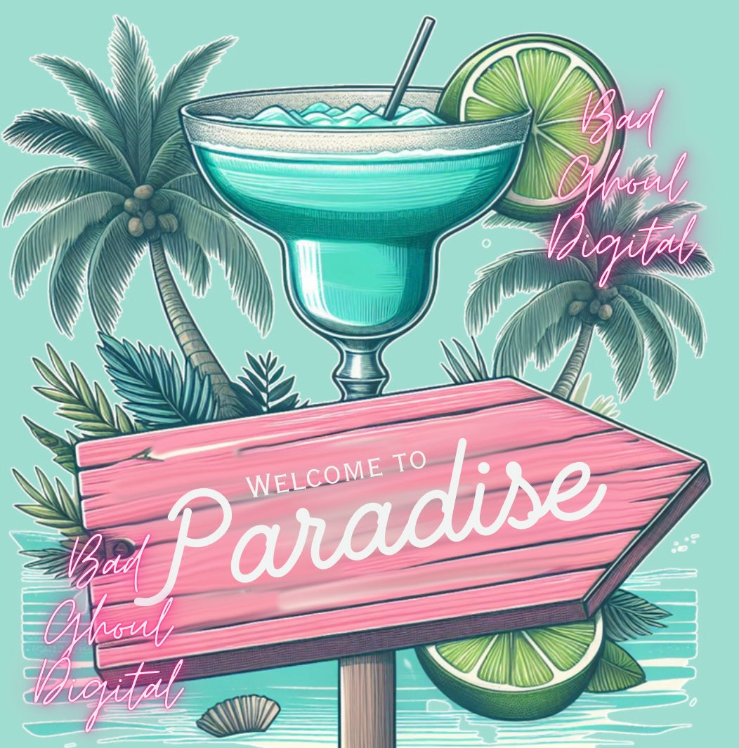 Paradise PNG Download dtf & sub friendly