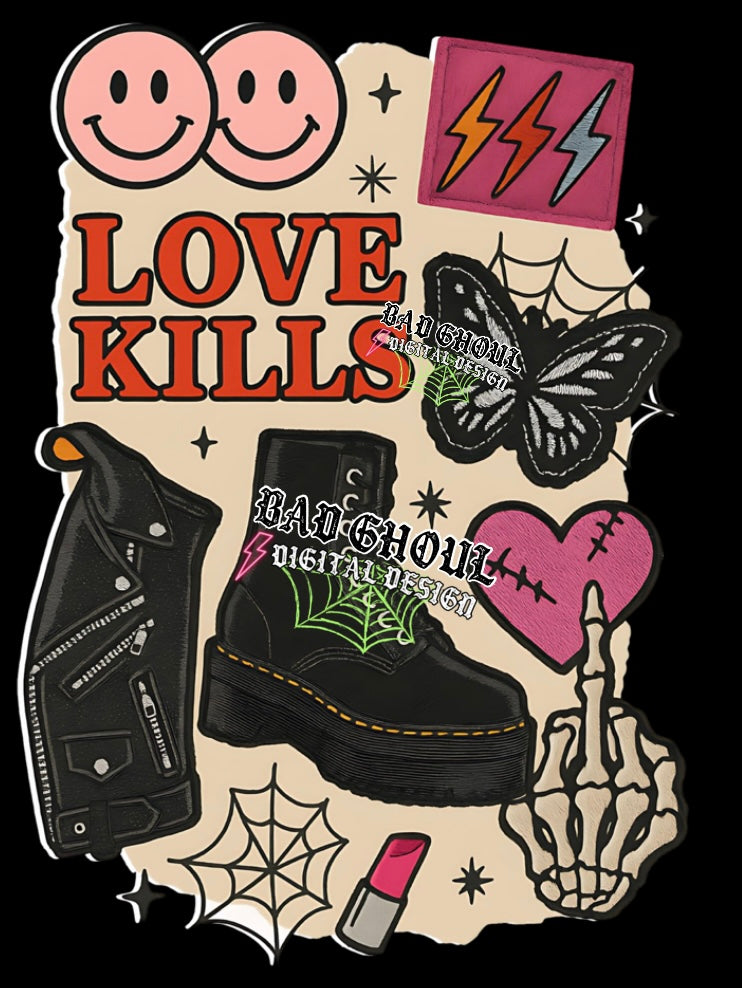 Love Kills PNG Download