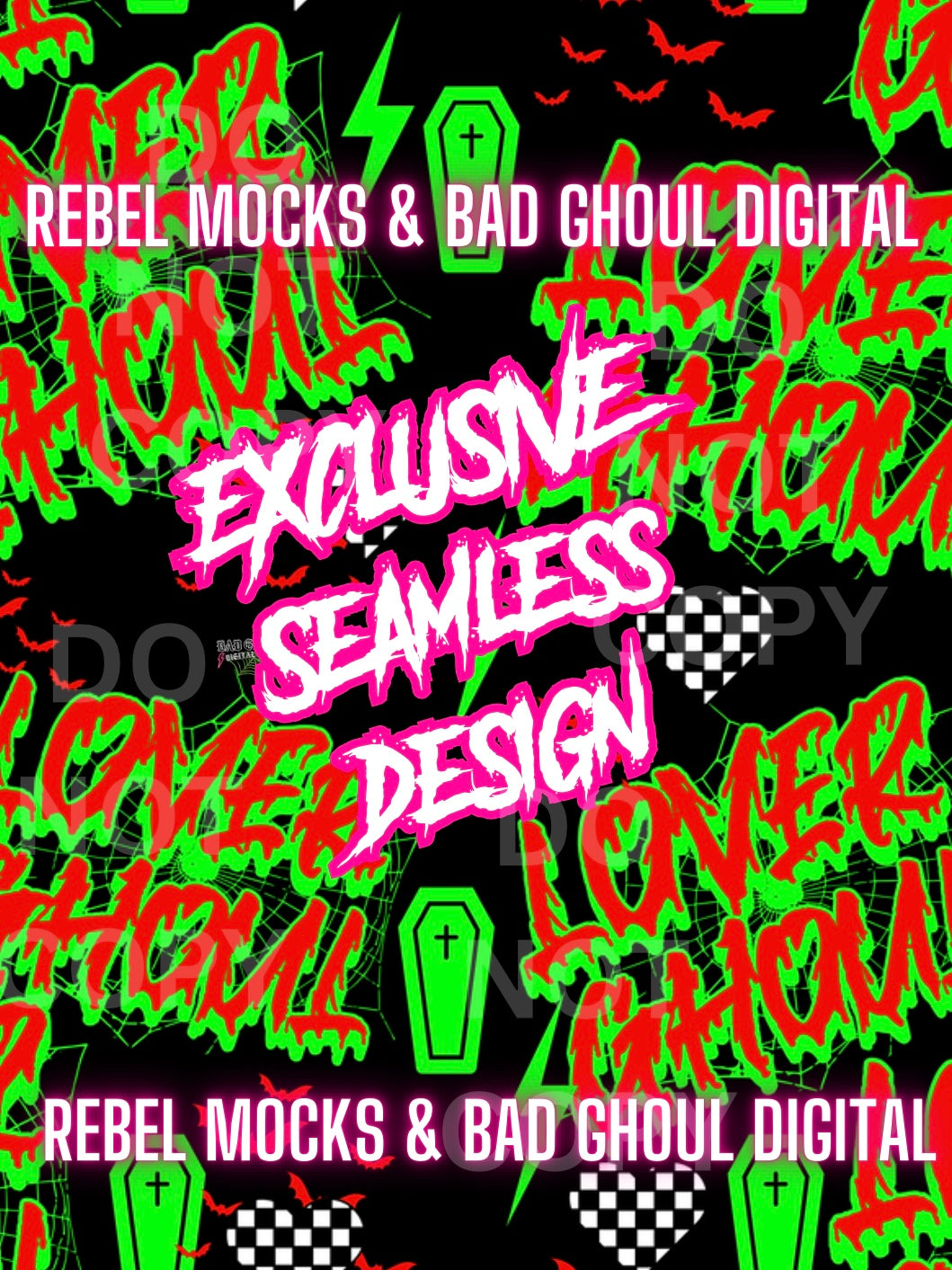 EXCLUSIVE + SEAMLESS- Lover Ghoul PNG Download