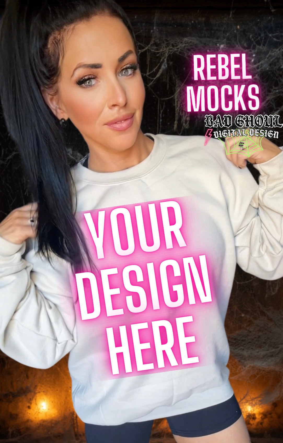 Sand Crew Neck Trendy Model Mock