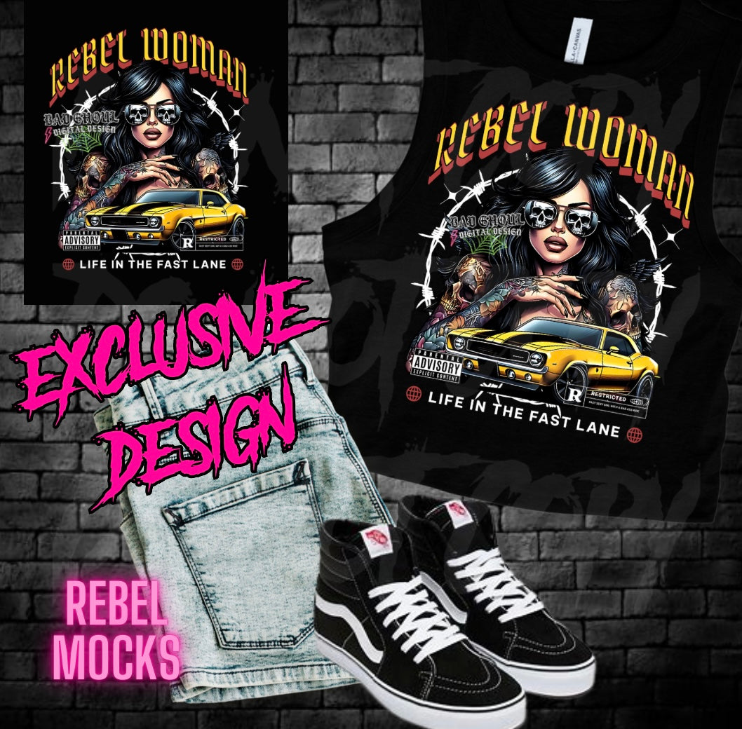 EXCLUSIVE Rebel Woman PNG Download