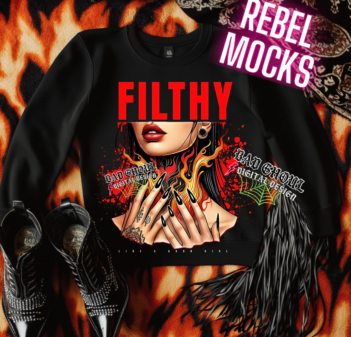Filthy Like A Good Girl PNG Download