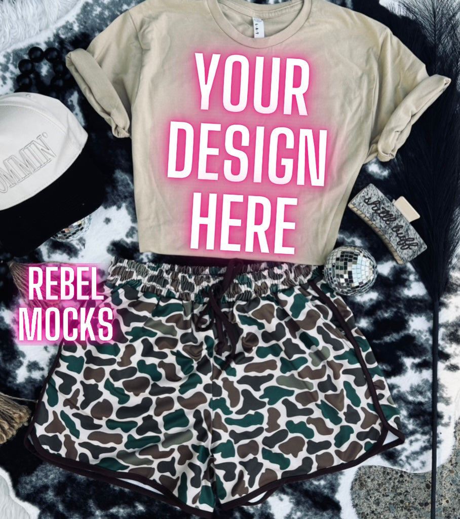 LAT Natural Trendy Mock Up Flat Lay