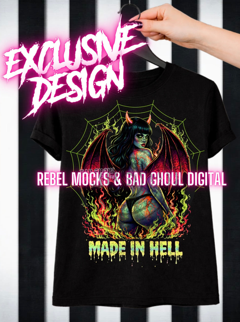 Exclusive|Made In Hell | Black Fab Only PNG DOWNLOAD